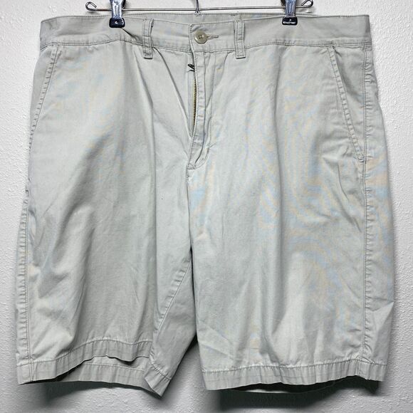 Patagonia Mens Gray Tan Khaki Organic Cotton Shorts Size 36 - Picture 1 of 8